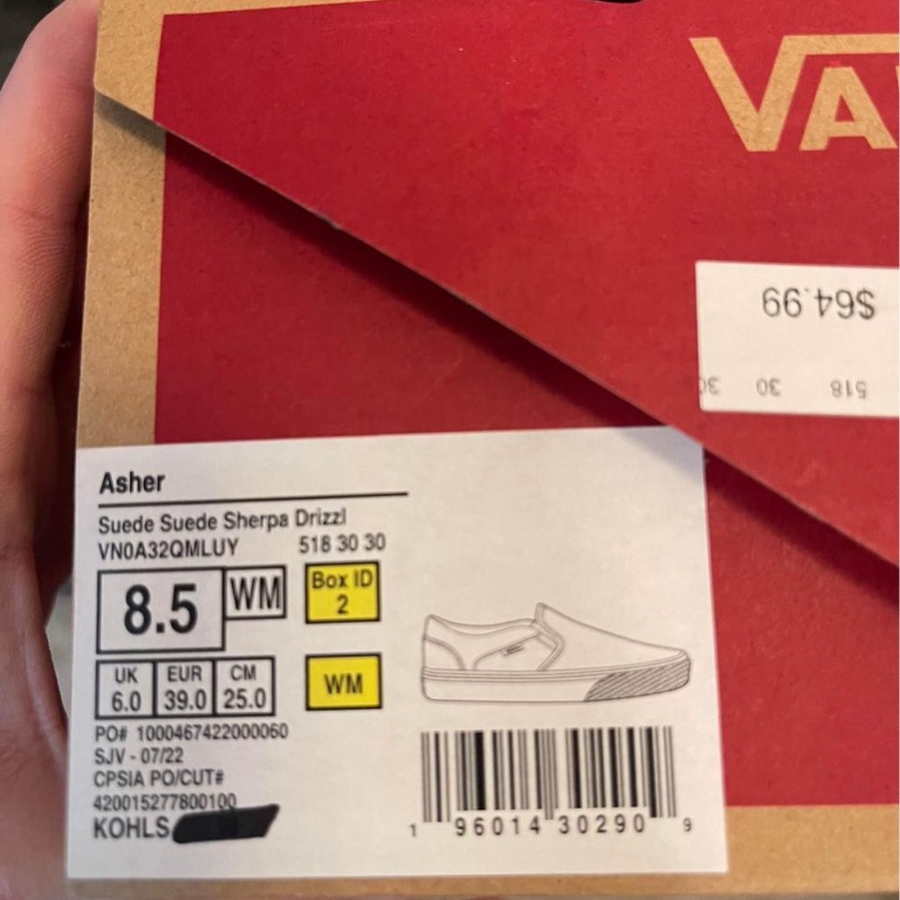 Vans Slip-On Shoes In Size 8.5 In Color Asher - image 2